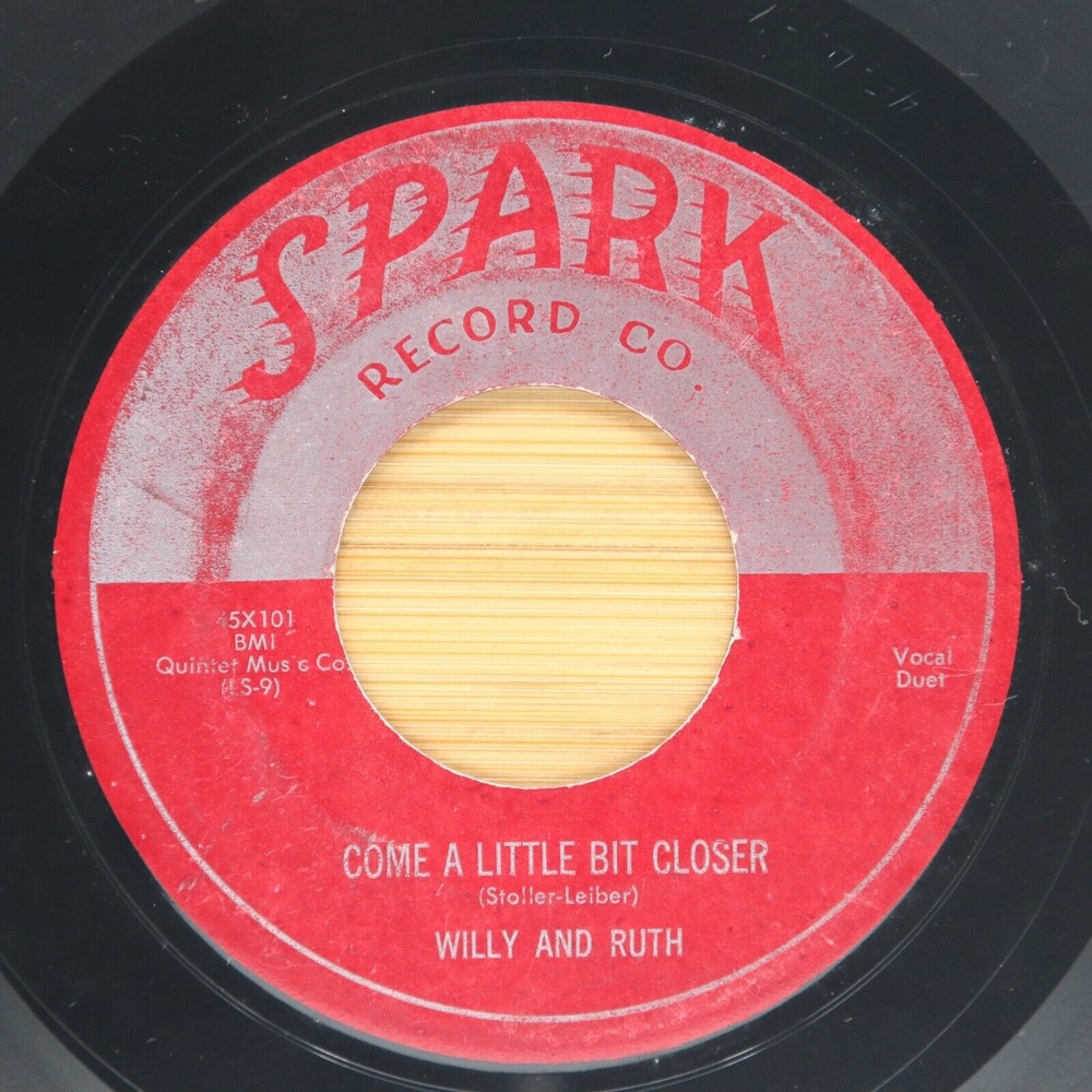 WILLY AND RUTH -‎ COME A LITTLE BIT CLOSER / FAREWELL -  DOO WOP 45